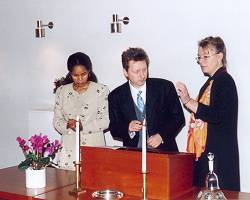 wedding ceremony at the town hall